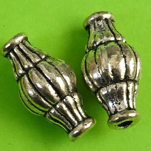 Lot de 2 perles en métal perl.4619