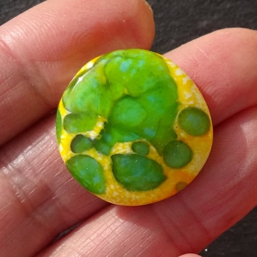 Cabochon en verre de murano perl.5846