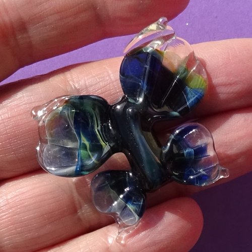 Perle papillon en verre filé perl.5913