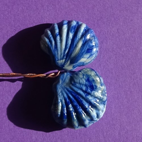 Headpins verre filé, lampwork, verre de murano, perl.3726