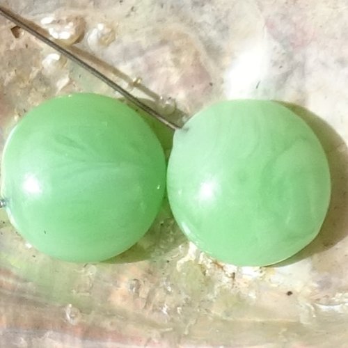 Duo de headpins en verre filé, lampwork,perl.5992