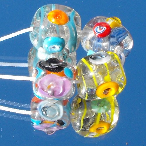 Lot de perles en verre de murano perl.0707