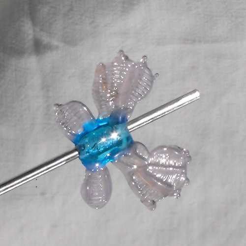Assortiment de perles papillon en verre filé perl.0433