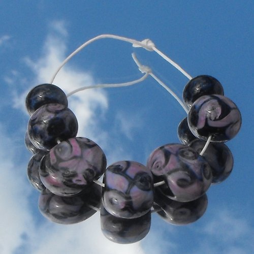 Set de perles en verre de murano perl.0465