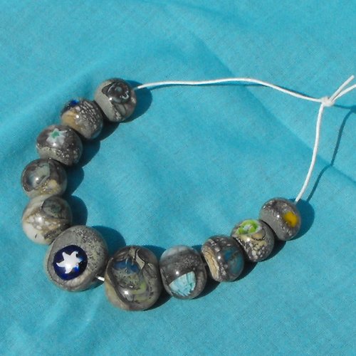 Set de perles en verre de murano perl.0440