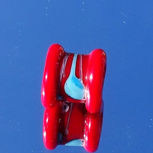 Dreadperle, verre filé, verre de murano, perl.3223