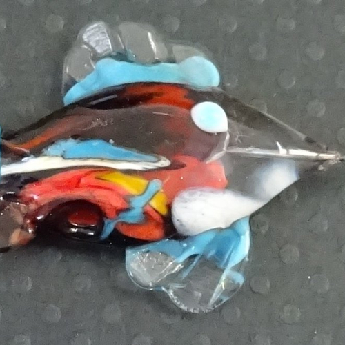 Headpin en verre filé, lampwork, verre de murano, perl.4610