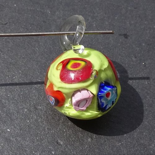 Goutte en verre de murano perl.2411