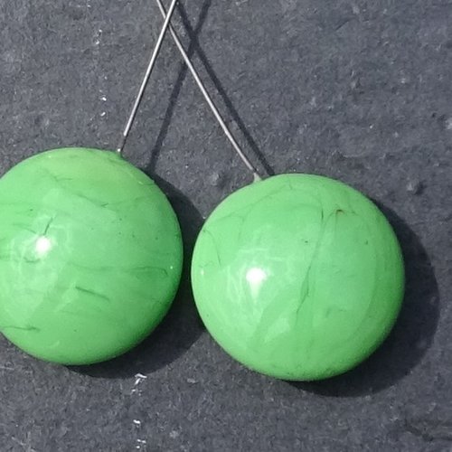 Headpins en verre filé, lampwork, verre de murano, perl.4982