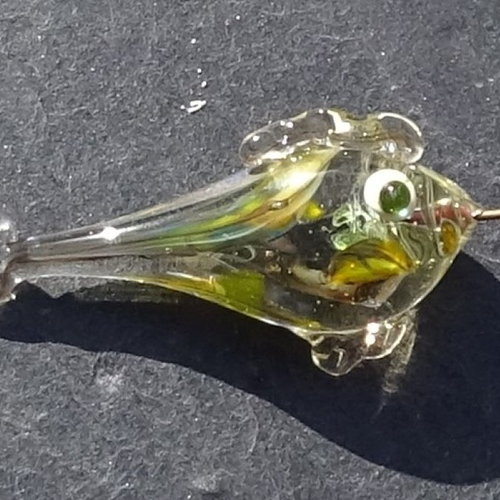 Perle sur tige en verre filé perl.3991
