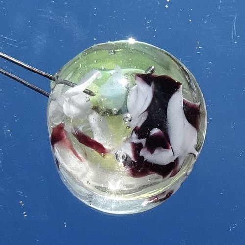 Perle sur tige en verre filé perl.3900