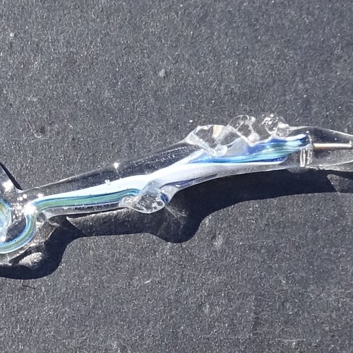 Perle poisson en verre filé perl.3276