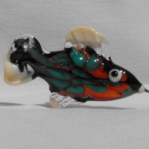 Poisson en verre de murano perl.0209