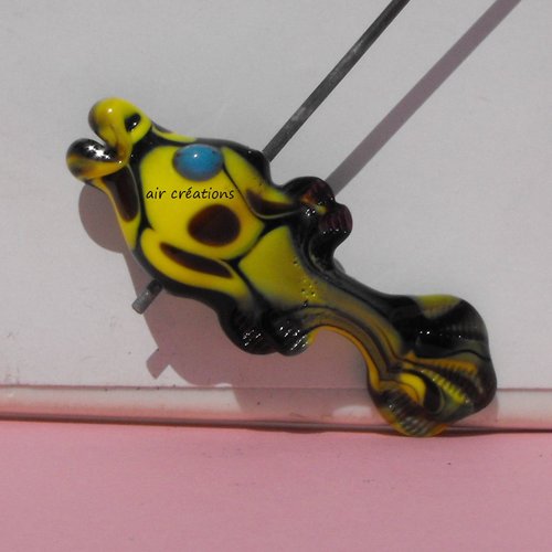 Poisson en verre de murano perl.0166