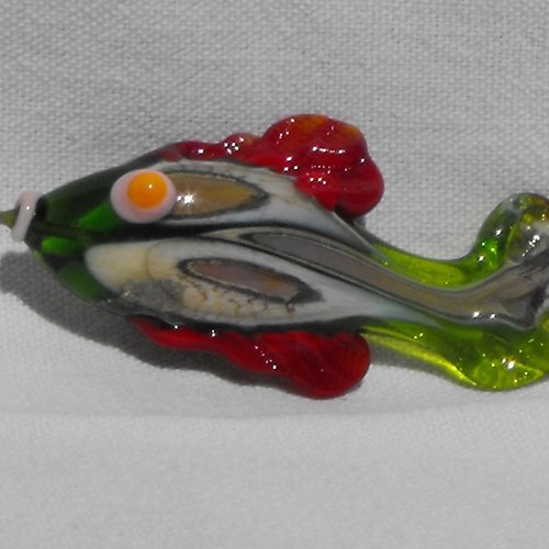 Poisson en verre de murano perl.0208