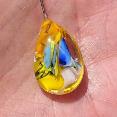 Goutte en verre de murano perl.6773