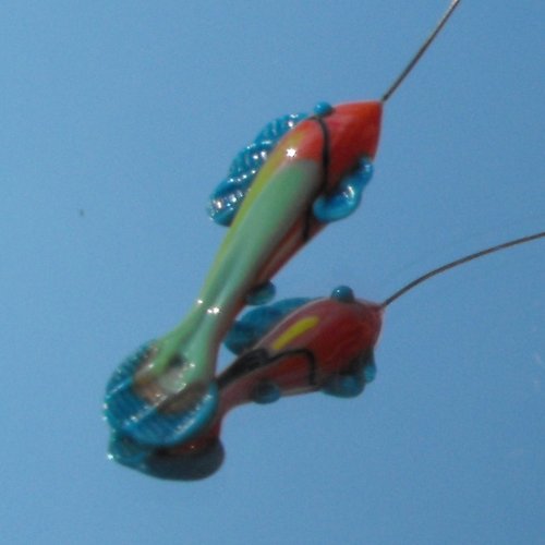 Poisson en verre de murano perl.0863
