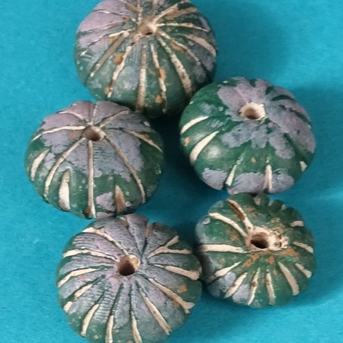 Lot de 5 perles terracotta, perl.4780