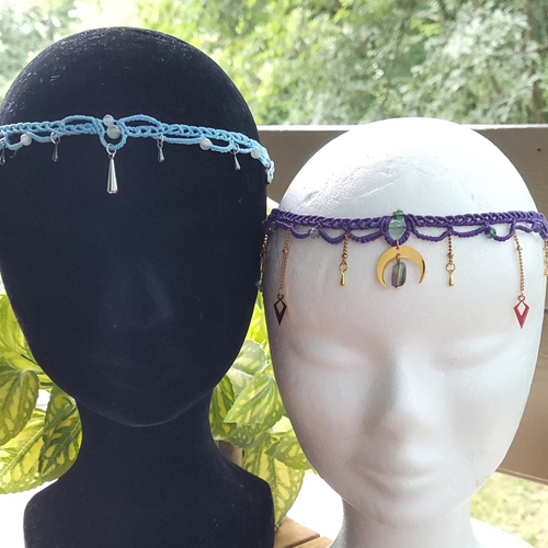 Bijoux de tête shoker et pierres naturelles