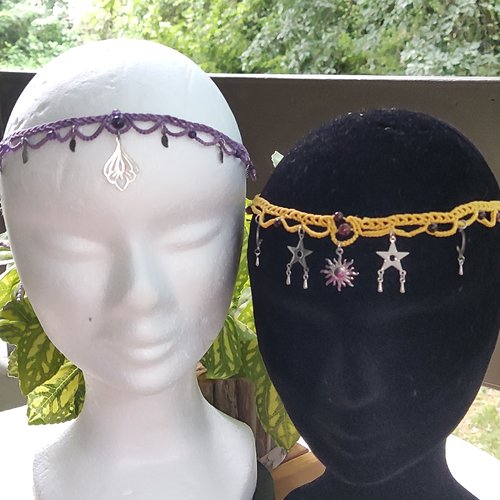 Bijoux de tête shoker et pierres naturelles