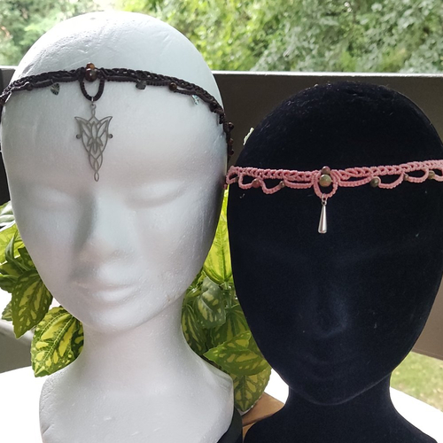 Bijoux de tête shoker et pierres naturelles
