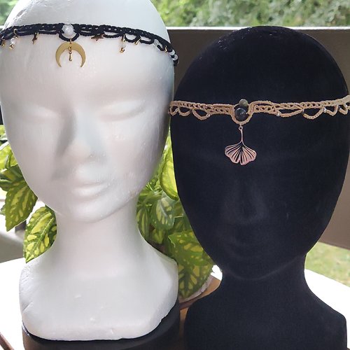 Bijoux de tête shoker et pierres naturelles