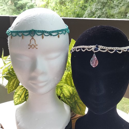 Bijoux de tête shoker et pierres naturelles
