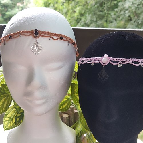 Bijoux de tête shoker et pierres naturelles
