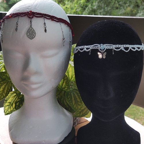 Bijoux de tête shoker et pierres naturelles