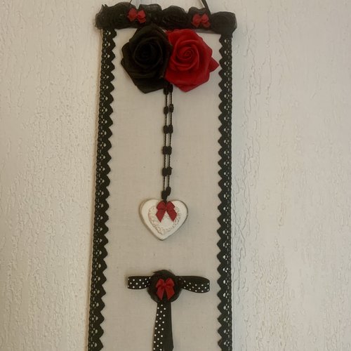 Tableau rose  rouge