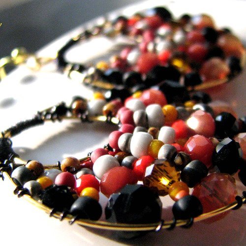 **nouveaute ** petites boucles d'oreilles creoles "cruzcampo" 