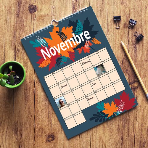 Calendrier des anniversaires avec photos et prénoms, a4, calendrier perpétuel à personnalisé