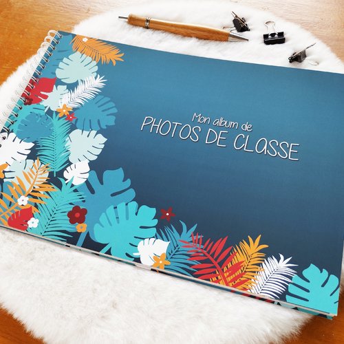 Album photos de classe, souvenirs d'école