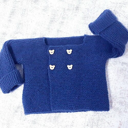 Vetement Bebe Gilet Portefeuille Cardigan Bebe Garcon Tricot 3 6 9 12 Et 18 Mois Un Grand Marche