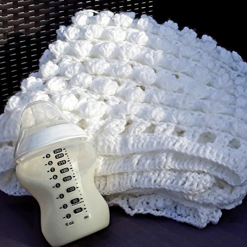 Vetement Bebe Couverture Blanche Douce Couverture Bebe Naissance Couverture Blanche Crochet Chale Blanc Bapteme Chale Blanc Crochet Un Grand Marche