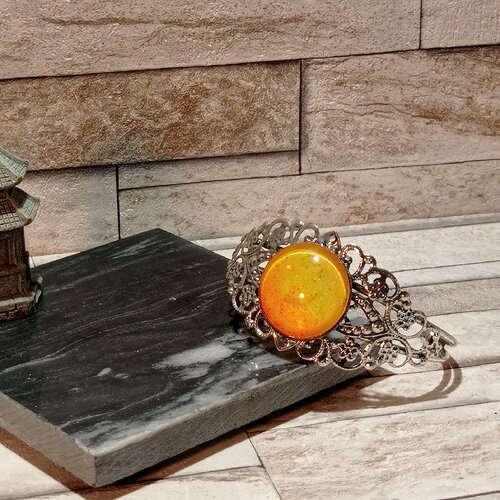 Bracelet manchette avec cabochon "gaelle"