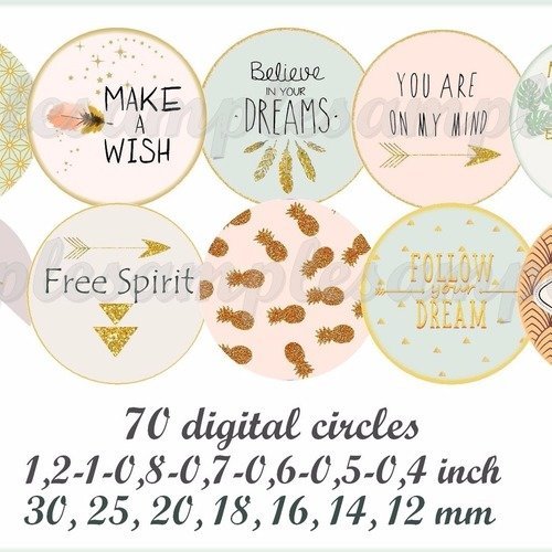 Images Digitales Bijoux Images Digitales Cabochon Citation Pastel Un Grand Marche