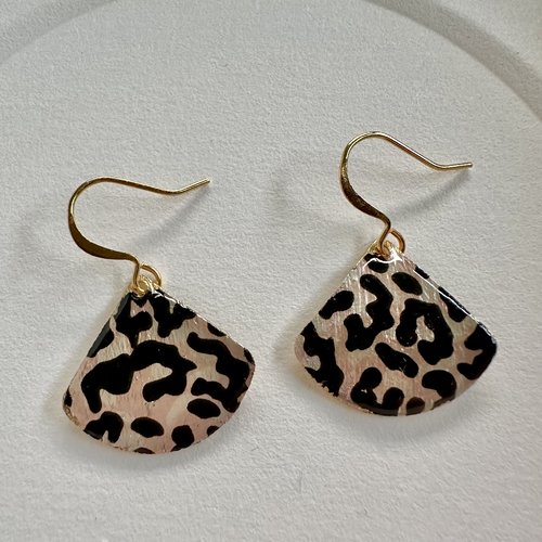 Boucles d’oreilles léopard