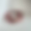 Bracelet cuir rouge 2 en 1