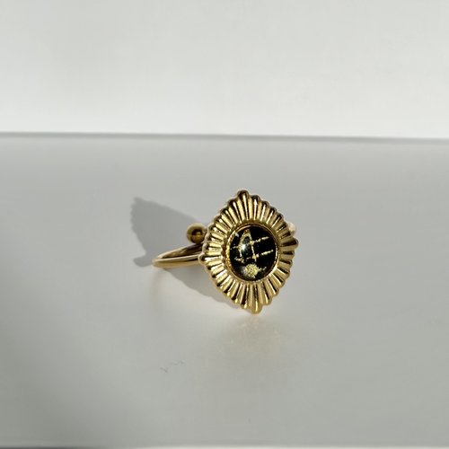 Bague «  note de musique »ajustable acier inoxydable