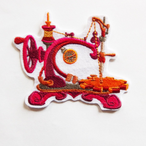 Broderie machine à coudre steampunk, embroidery patch