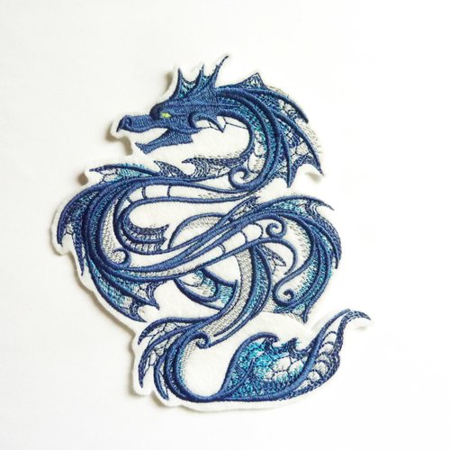 Broderie thermocollante dragon (serpent des mers)