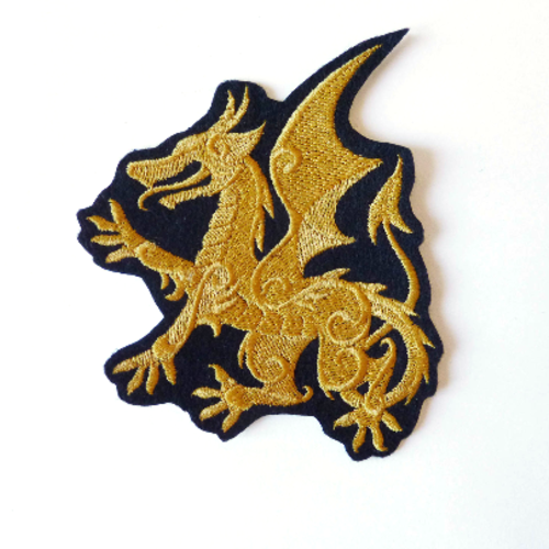 Patch dragon,patch thermocollant,embroidery patch,ecusson dragon,broderie machine