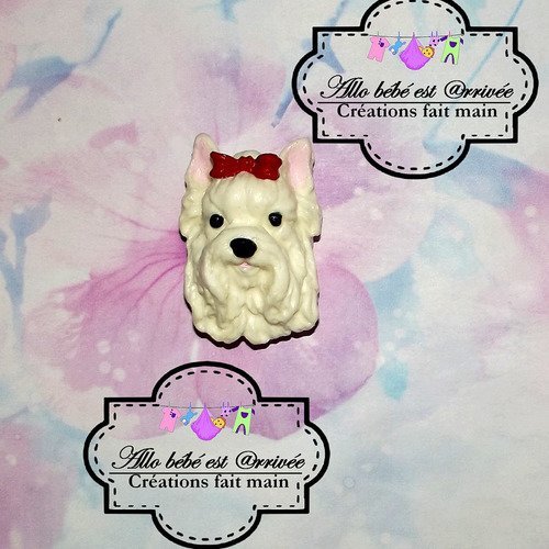 Magnet Bichon Maltais En Porcelaine Froide Un Grand Marche