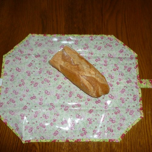 Set de table ou pochette à sandwich(tissu imprimé de roses)