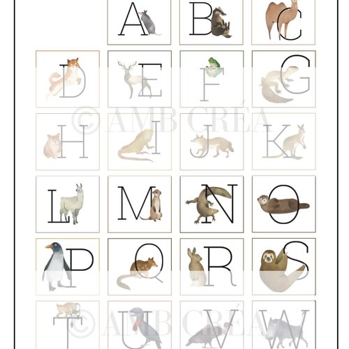 Petit alphabet a5 - fichier numérique