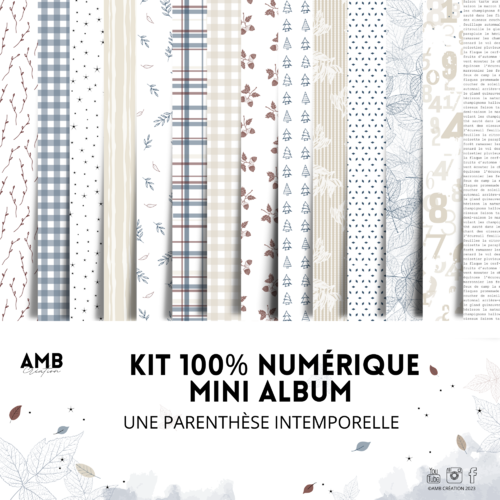 Kit 100% numérique mini album "une parenthèse intemporelle"