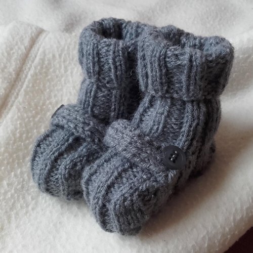 Chaussons Bebes Laine Un Grand Marche