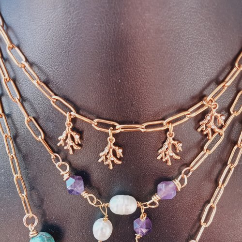 Collier branches de corail