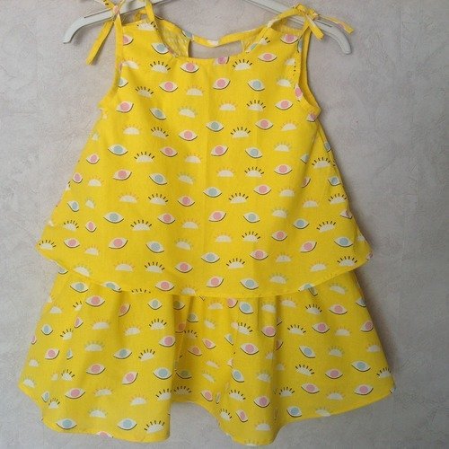 Robe enfant soleil d'été du 2 au 8 ans